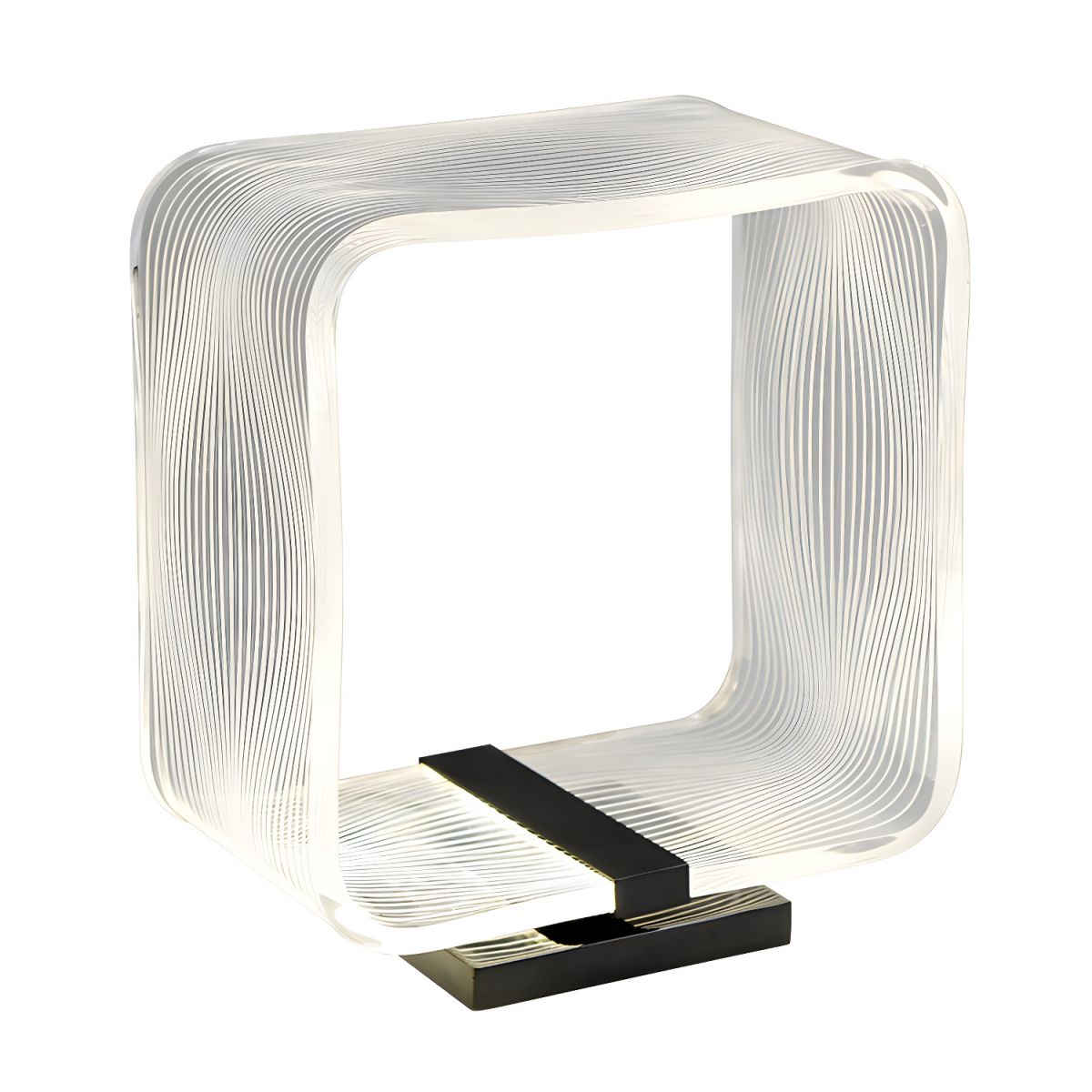 Lampe de chevet Design en Acrylique Carrée - Opale