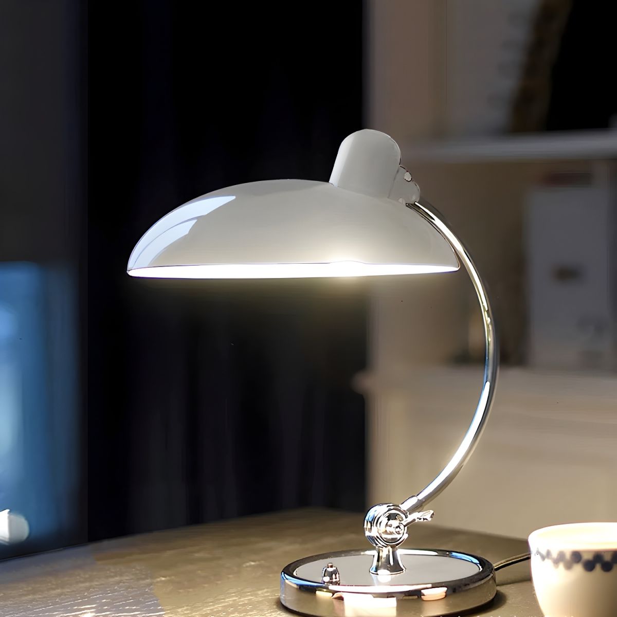 Lampe de chevet Scandinave style Rétro - Opale