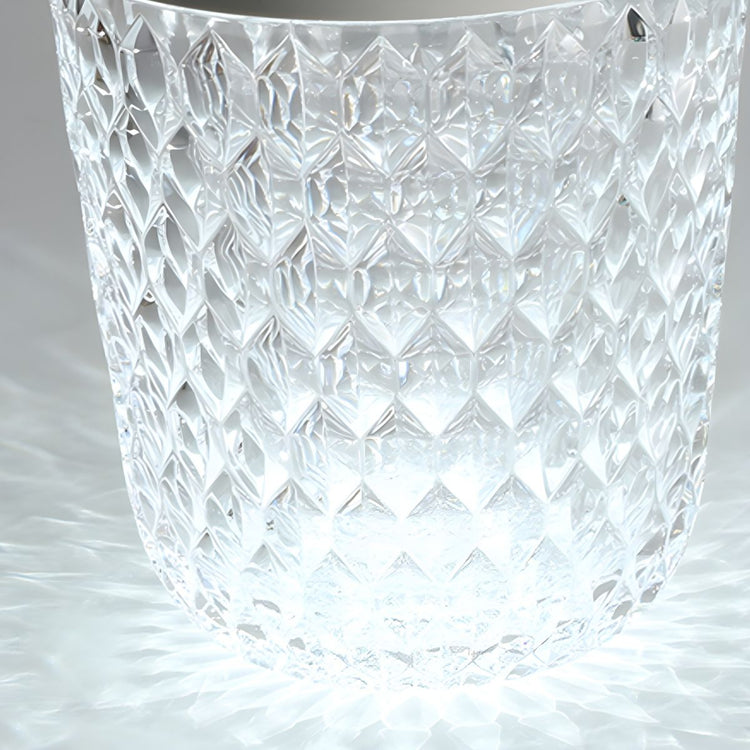 Lampe de chvet Scandinave en Verre Taillé - Opale