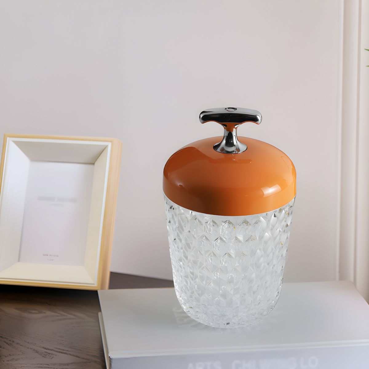 Lampe de chvet Scandinave en Verre Taillé - Opale