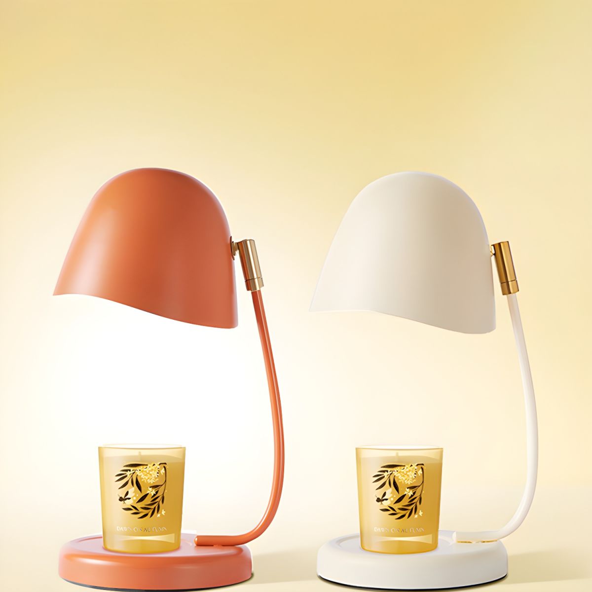 Lampe de chevet Scandinave avec support Bougie - Opale