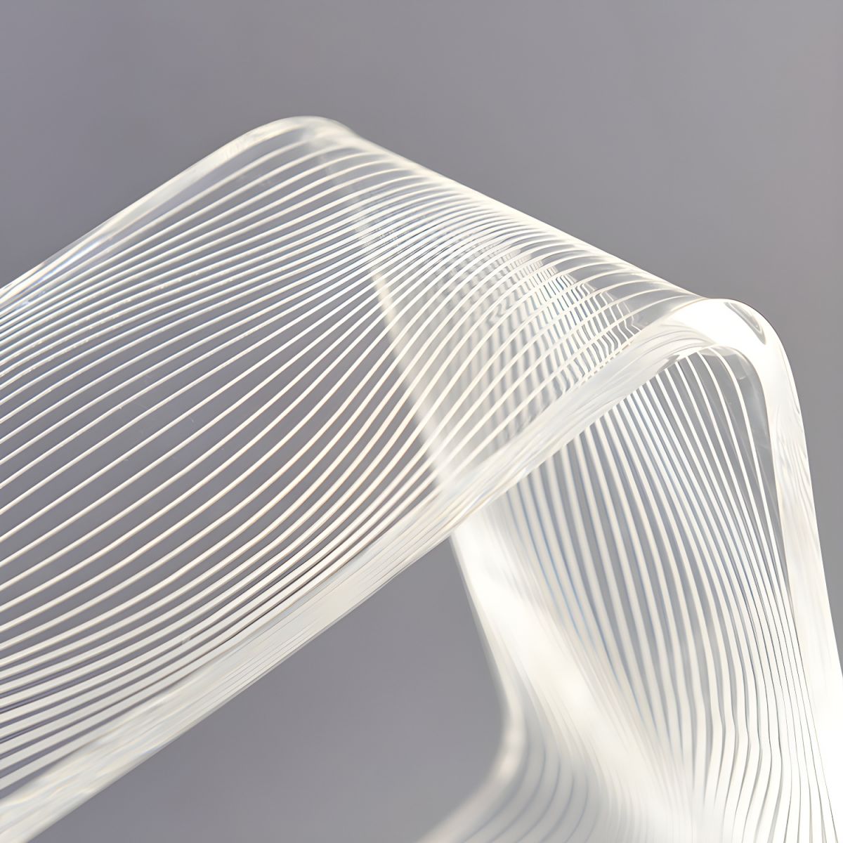 Lampe de chevet Design en Acrylique Carrée - Opale