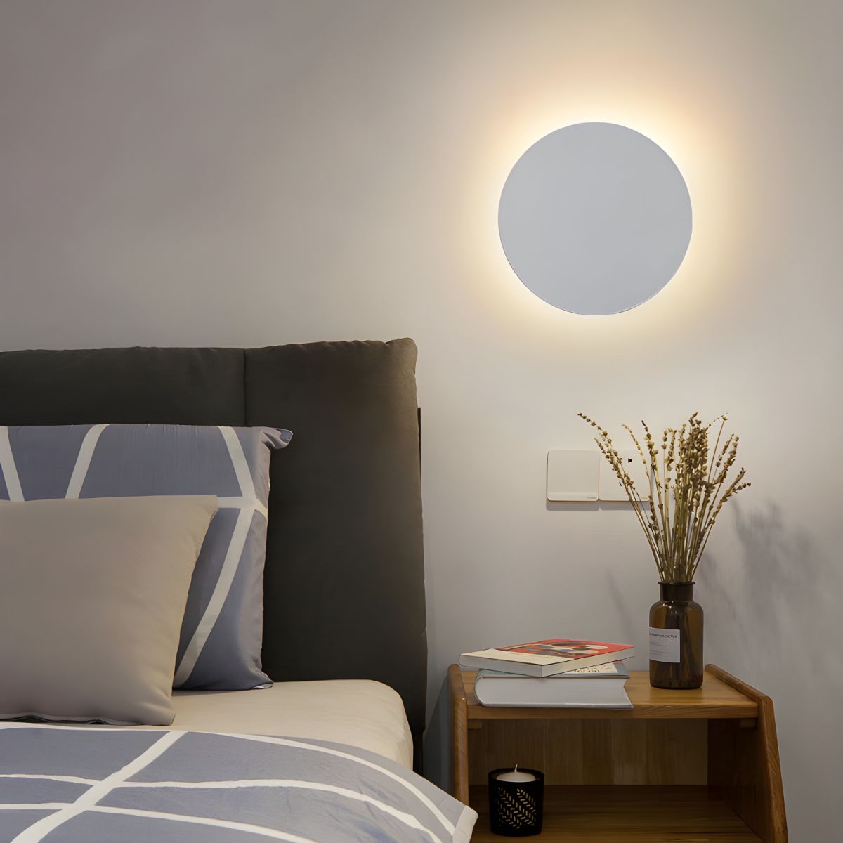 Lampe de chevet Murale Ronde Design - Opale