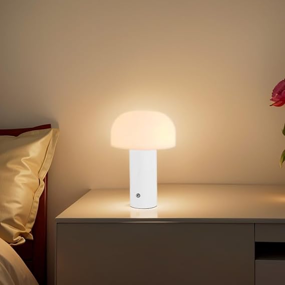 Lampe de chevet Sans fil Design Champignon - Opale