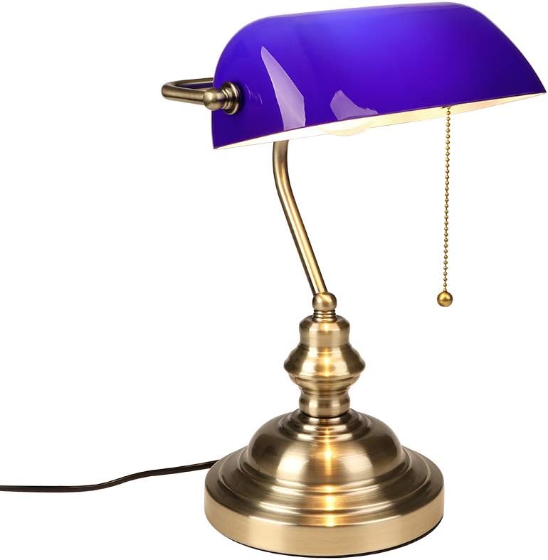 Lampe de chevet Vintage style Banquier et Notaire - Opale