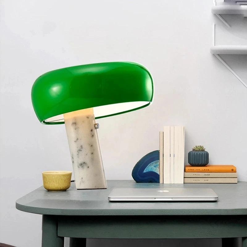 Lampe de chevet Champignon en Marbre - Opale