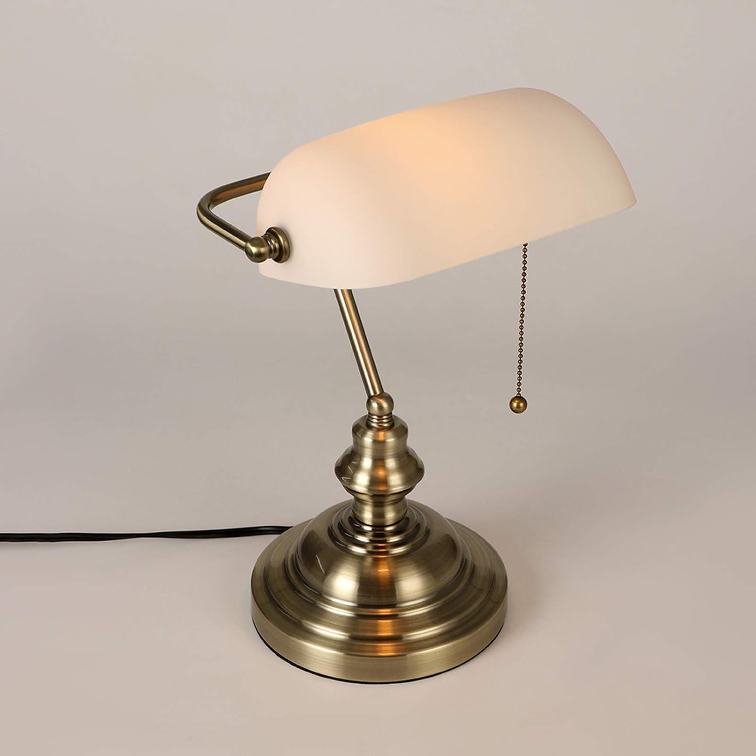 Lampe de chevet Vintage style Banquier et Notaire - Opale