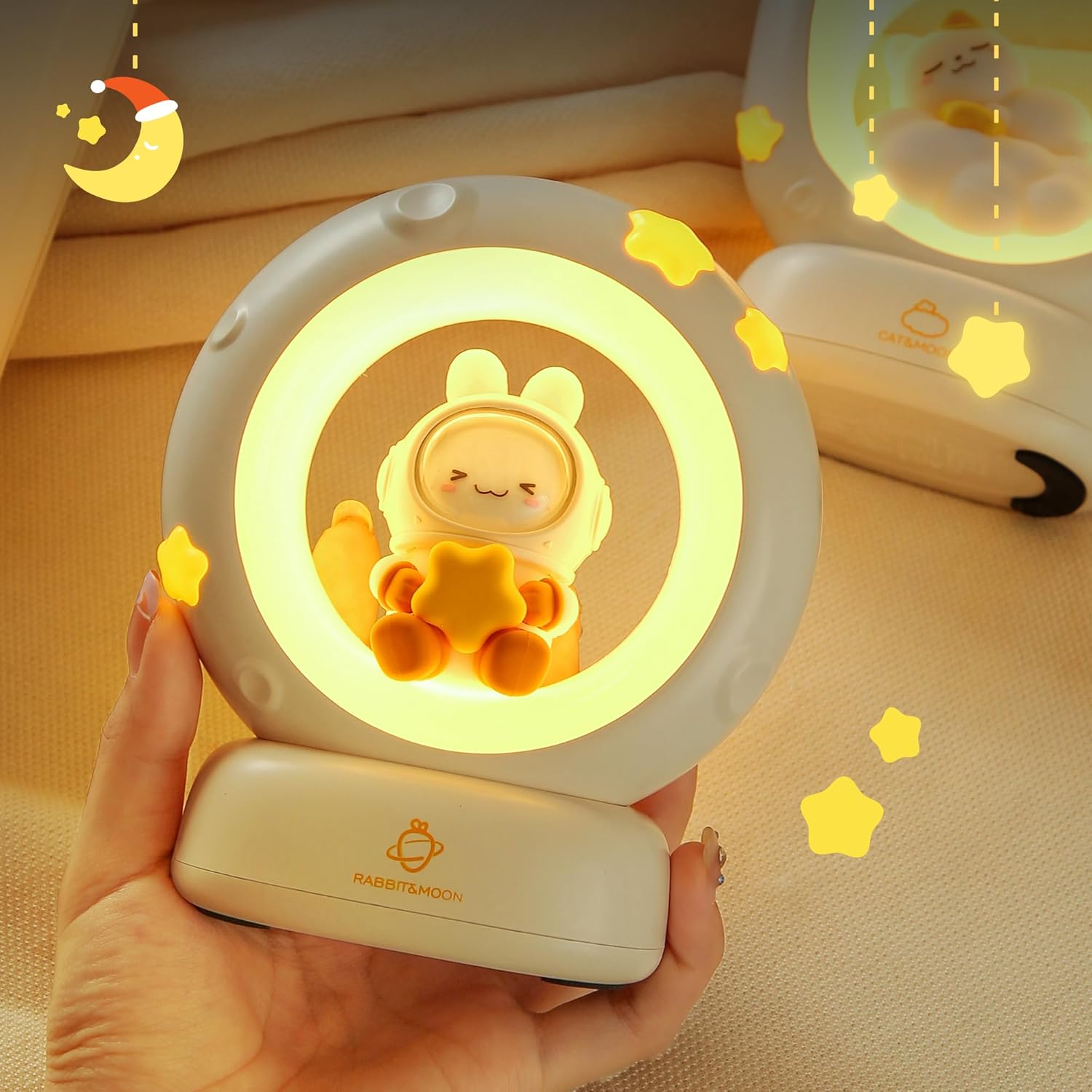 Lampe de chevet USB Rechargeable pour Enfant - Opale