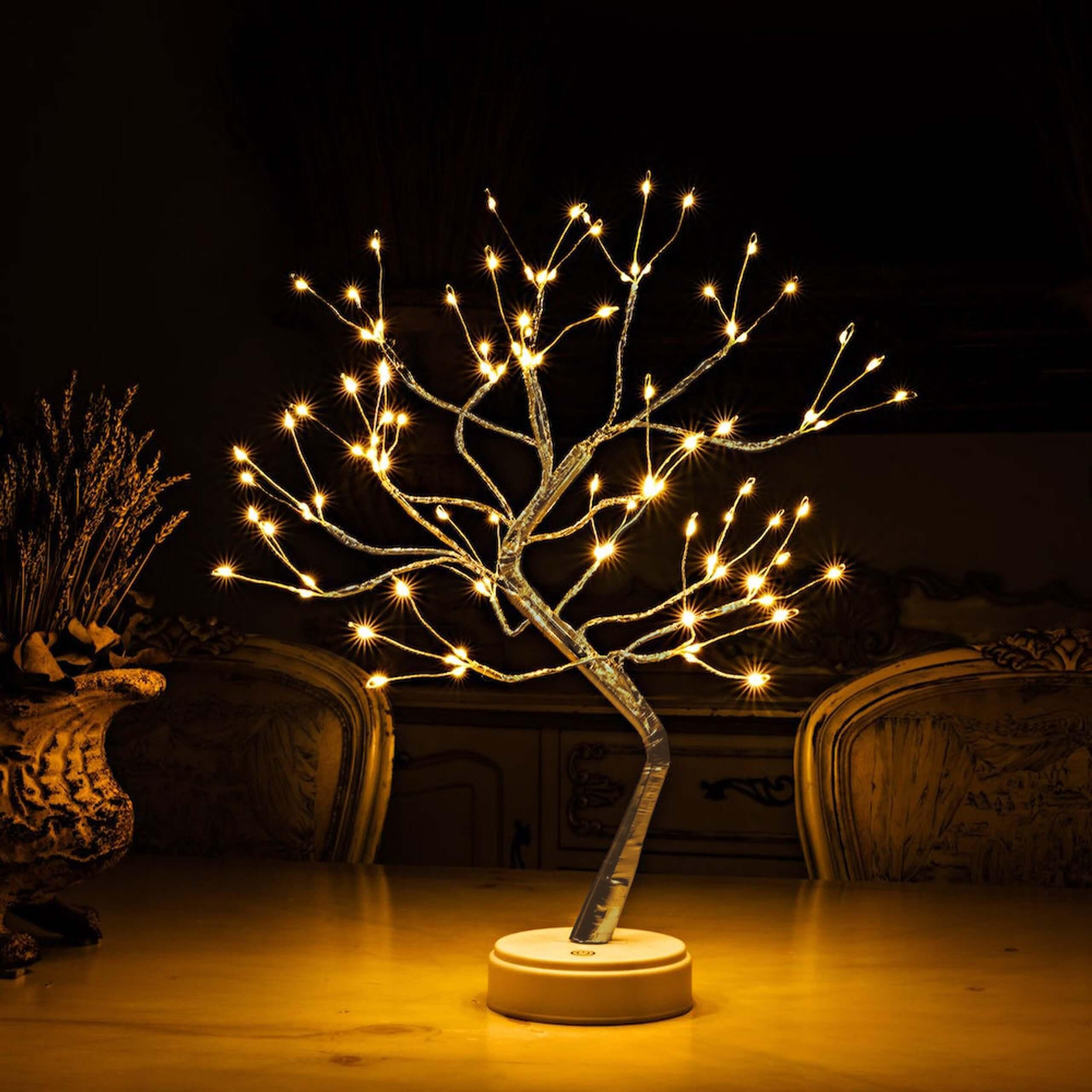 Lampe de chevet Arbre Lumineux LED - Opale