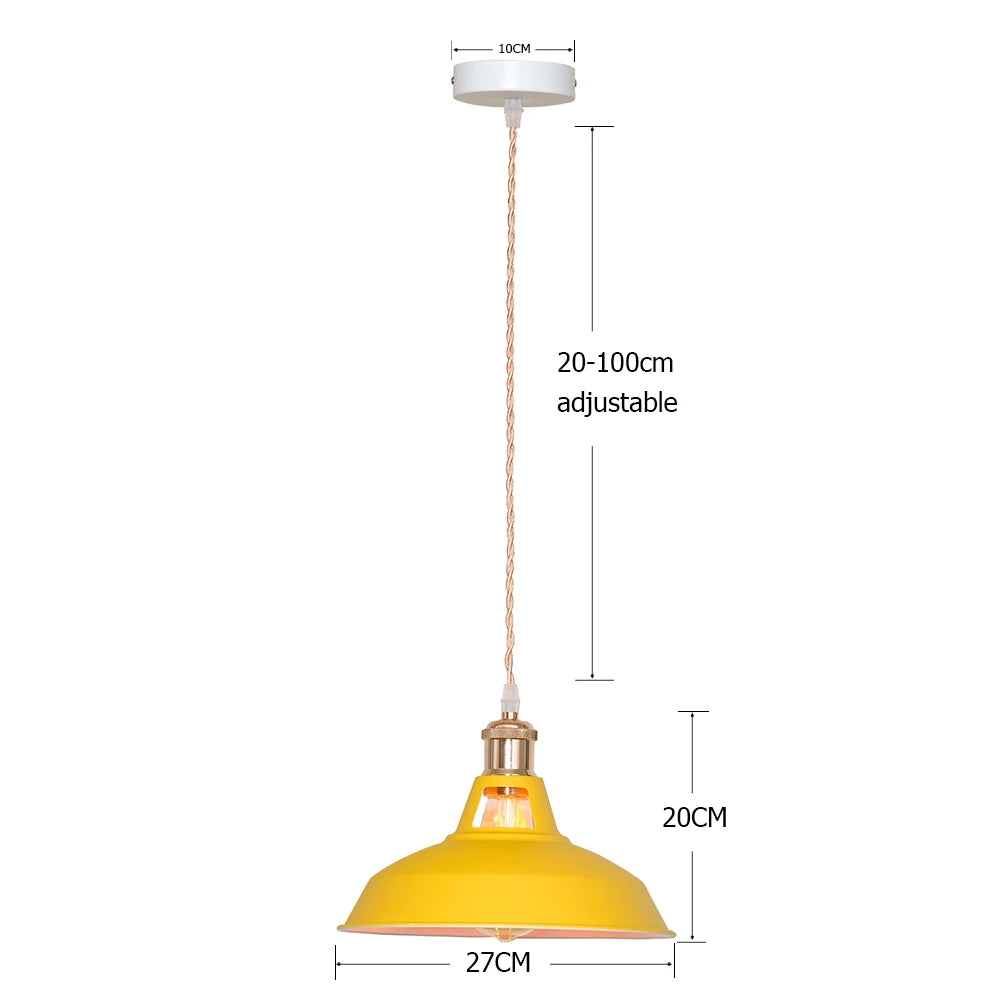 Lampe de chevet Suspendue style Rétro Colorée - Opale