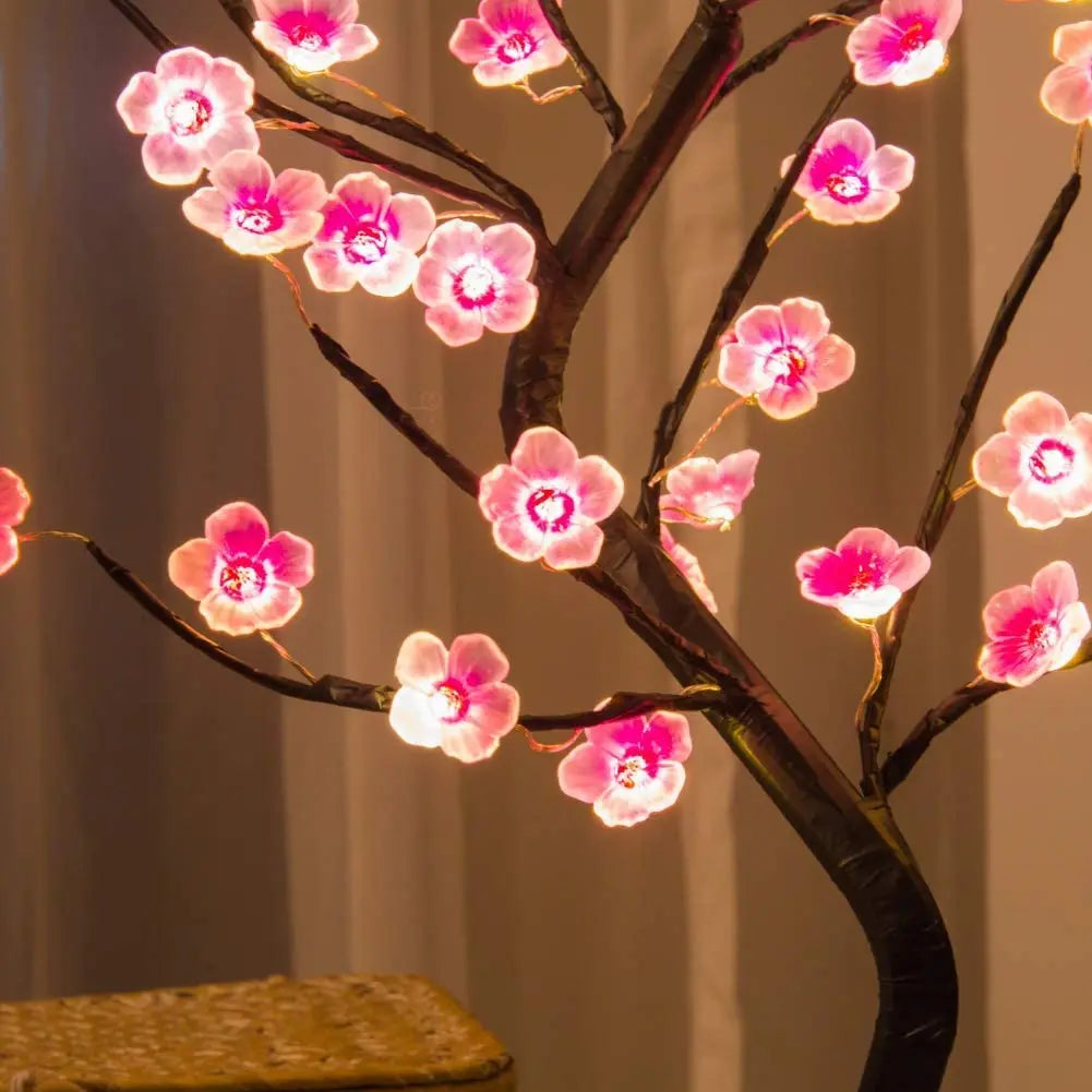 Lampe de chevet Fleur de Cerisier Japonais - Opale