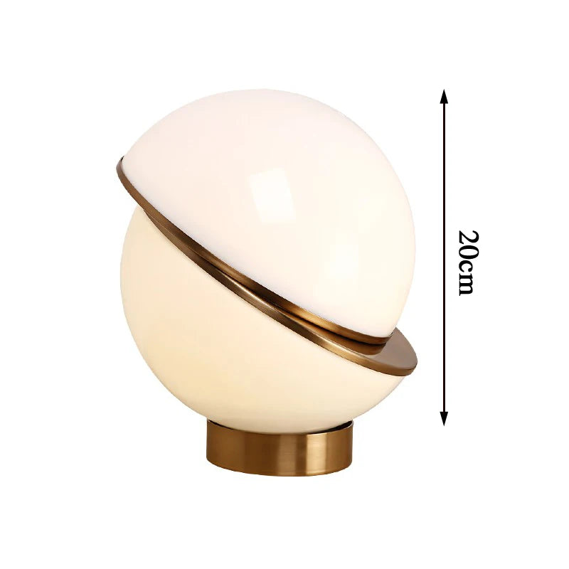 Lampe de chevet Boule en verre style Nordique - Opale