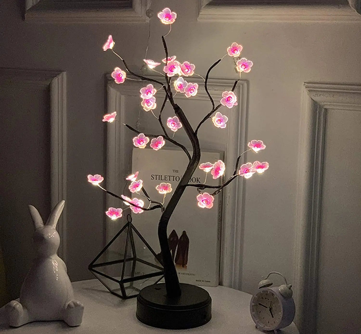Lampe de chevet Fleur de Cerisier Japonais - Opale