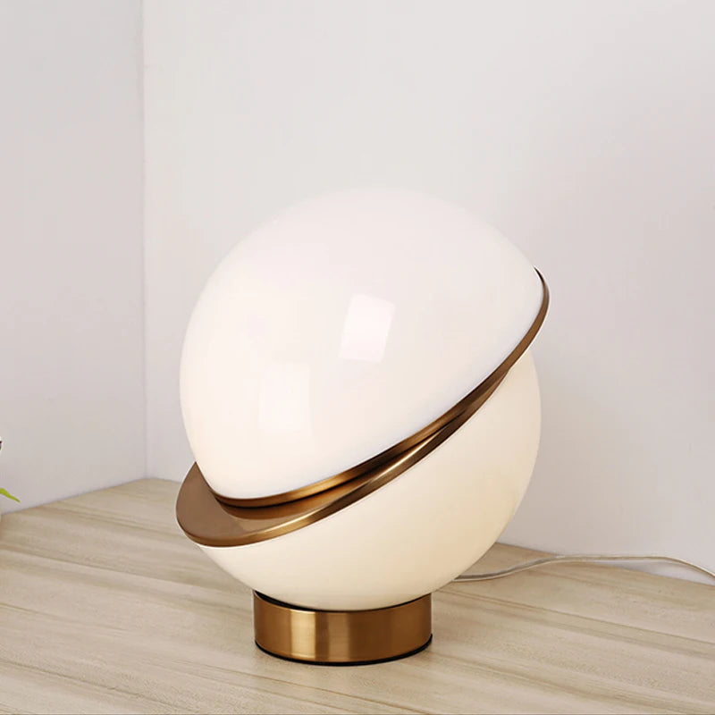 Lampe de chevet Boule en verre style Nordique - Opale