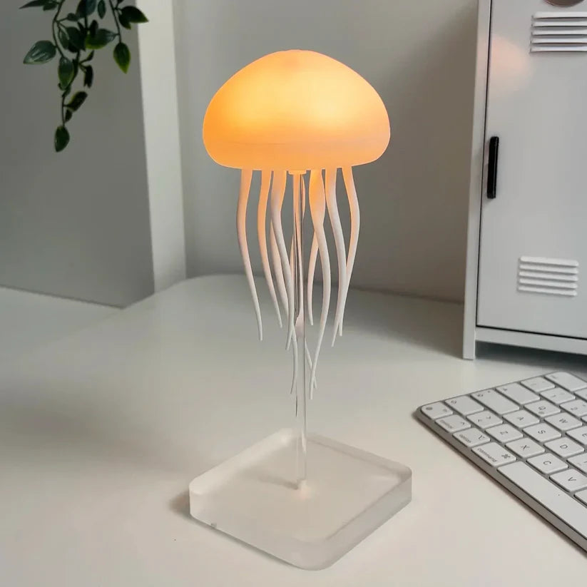 Lampe de Chevet Originale Méduse Dansante LED - Opale