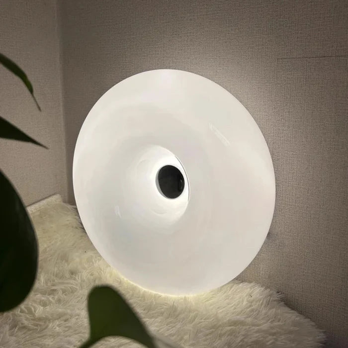Lampe de chevet Vintage Donut en Verre - Opale