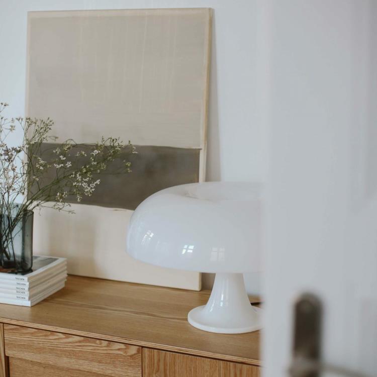 Lampe de chevet Vintage Champignon - Opale