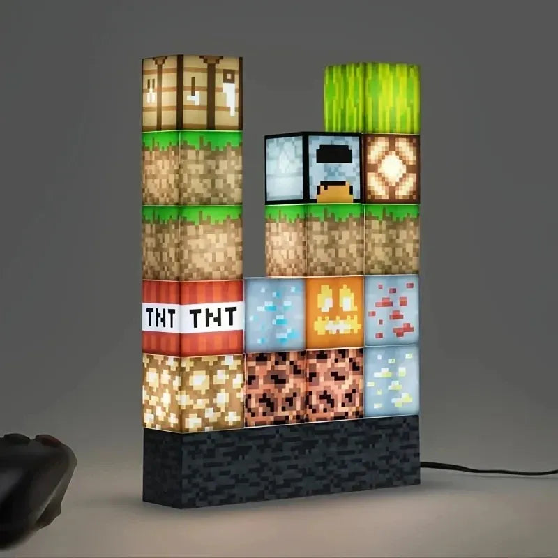 Lampe de Chevet Minecraft mini Bloc LED Modulable