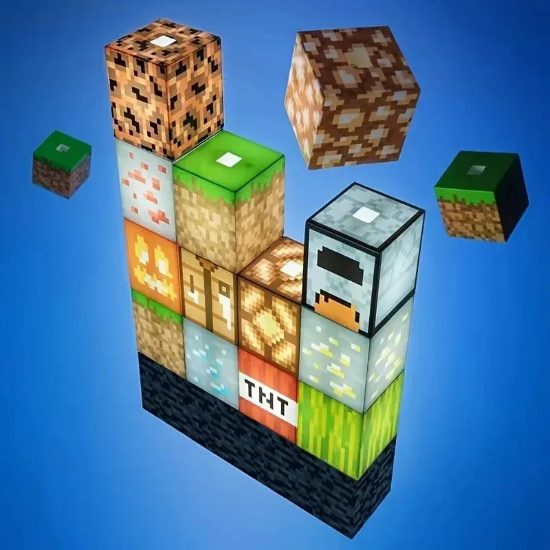 Lampe de Chevet Minecraft mini Bloc LED Modulable