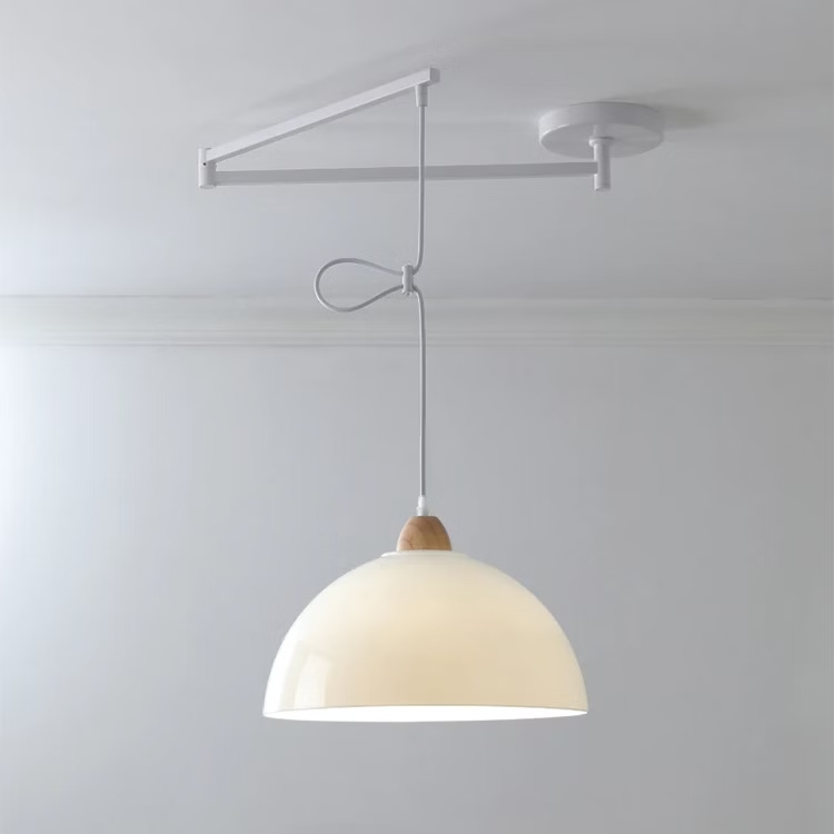 Lampe de Chevet Suspendue avec Bras Articulé Scandinave