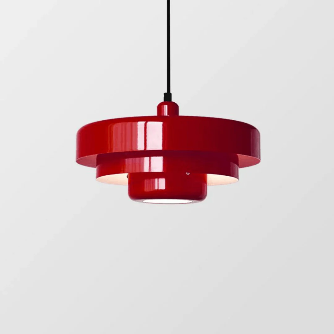 Lampe de Chevet Suspendue style Nordique Rétro Rouge 1