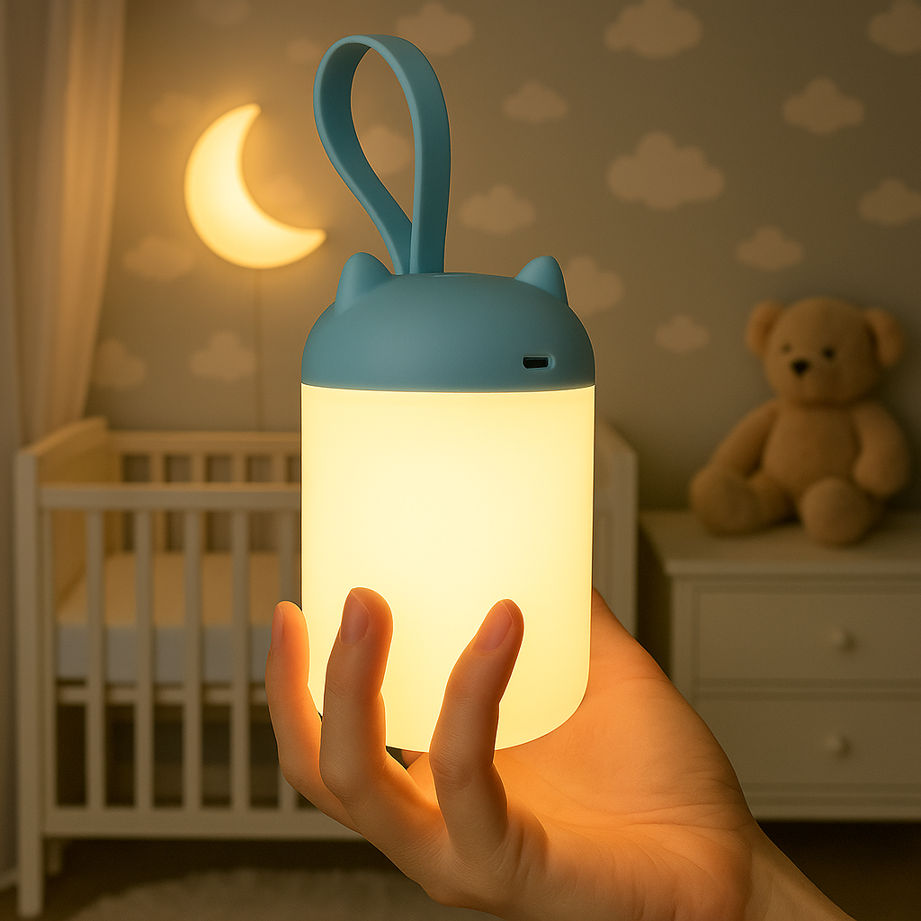 Lampe de chevet Enfant Tactile et Portable Mignon