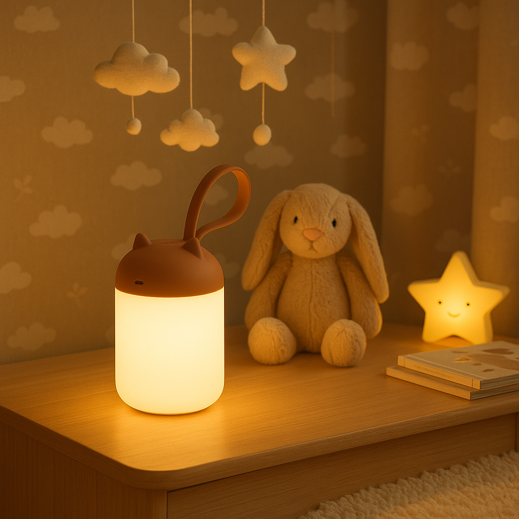 Lampe de chevet Enfant Tactile et Portable Mignon