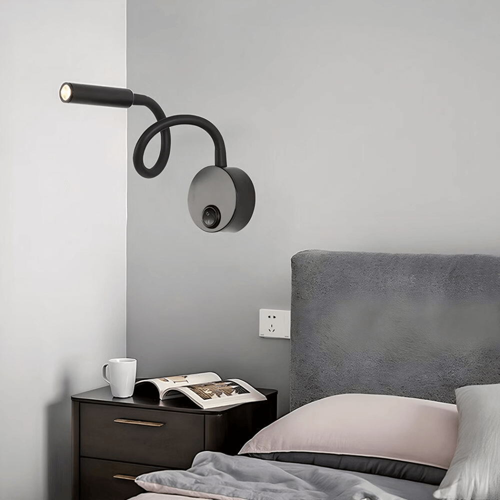 Lampe de chevet Liseuse Flexible avec interrupteur - Opale