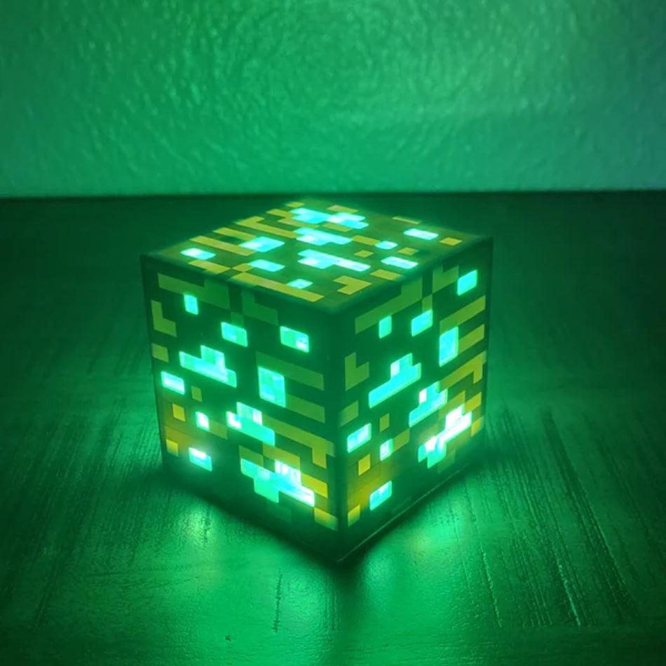 Lampe de chevet Minecraft en Minerai - Opale