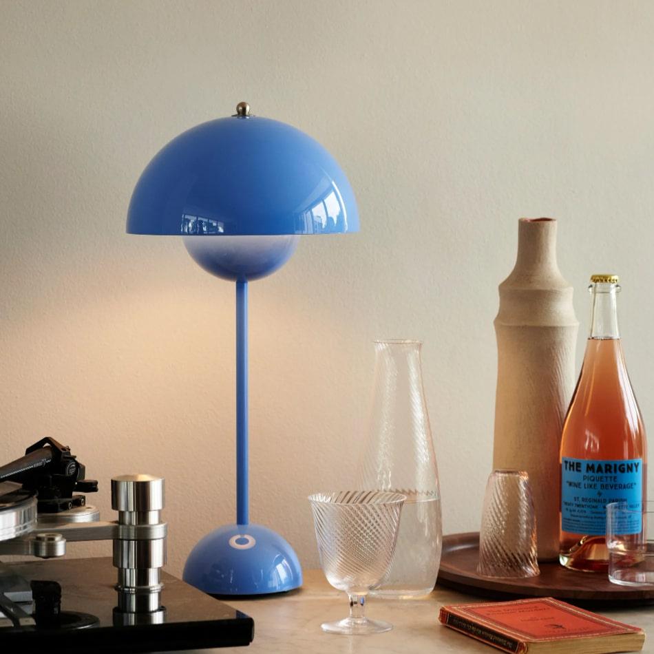 Lampe de chevet Vintage Champignon Tactile - Opale