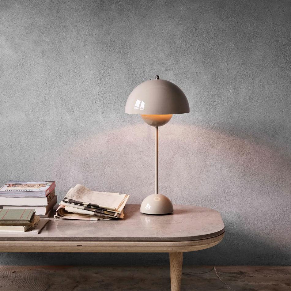 Lampe de chevet Vintage Champignon Tactile - Opale