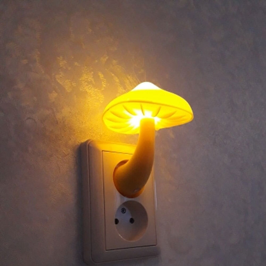 Lampe de chevet Champignon à prise murale - Opale
