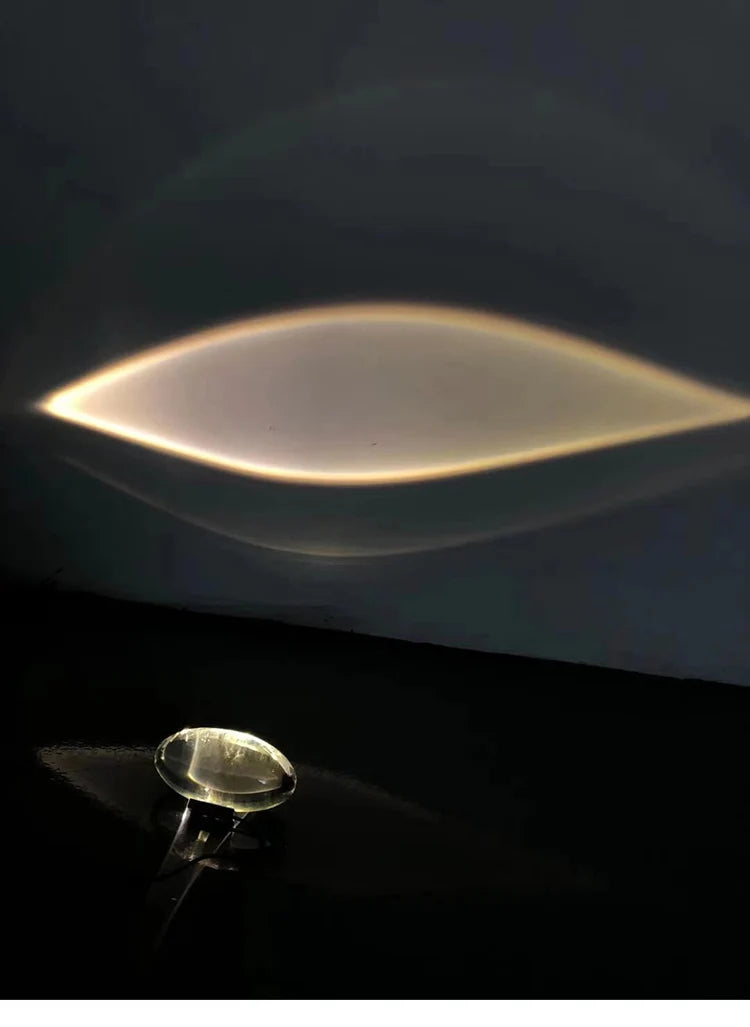 Lampe de chevet Design Italien Projection de Lumière - Opale