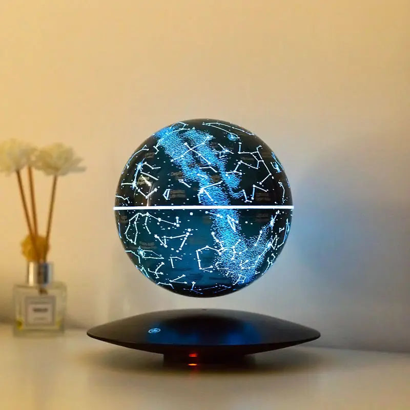 Lampe de chevet Globe Terrestre Magnétique en Lévitation - Opale