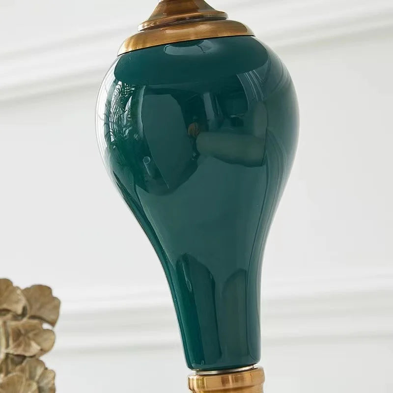 Lampe de chevet Baroque en Céramique Vert - Opale