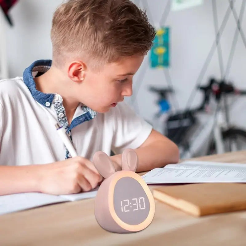 Lampe de chevet Réveil Lapin pour Enfant - Opale