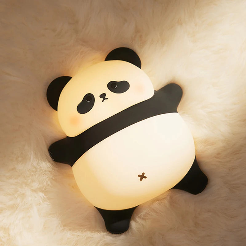 Lampe de chevet Enfant Panda Mignon - Opale