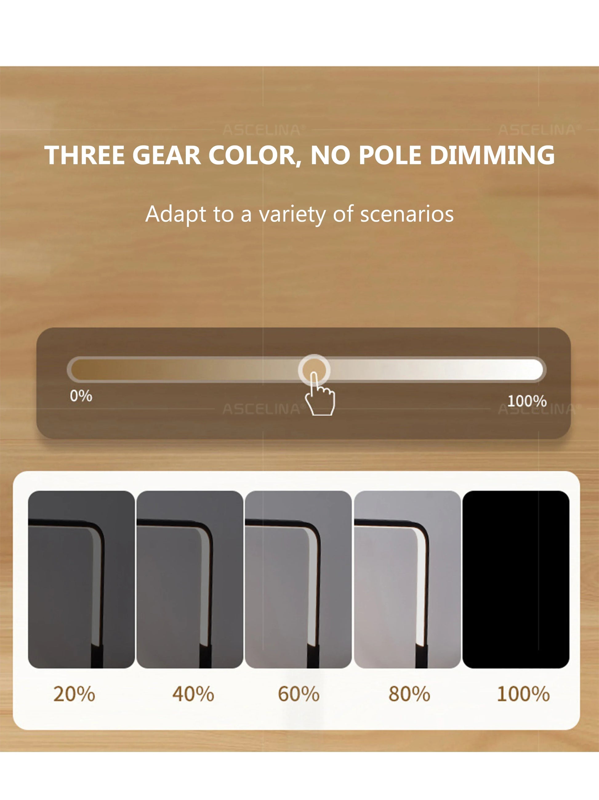 Grande Lampe de Bureau LED Moderne Noir - Opale