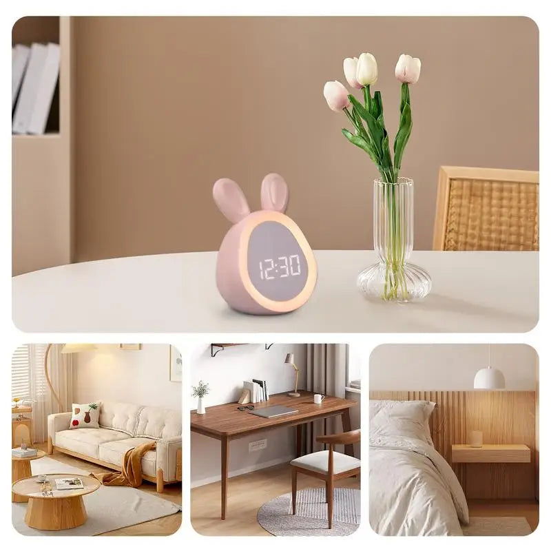 Lampe de chevet Réveil Lapin pour Enfant - Opale