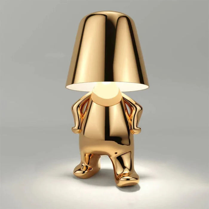 Lampe de chevet Moderne Petit Homme Assis Design - Opale