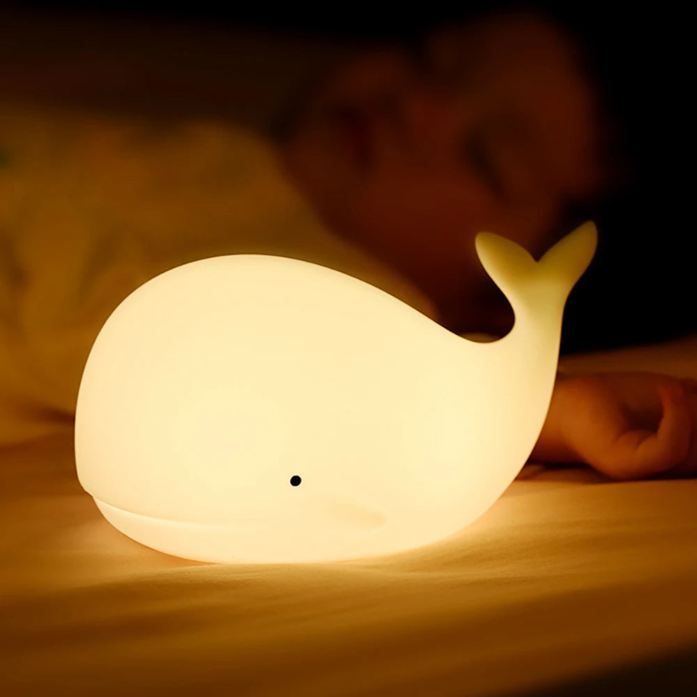Lampe de chevet Enfant en forme de Baleine - Opale