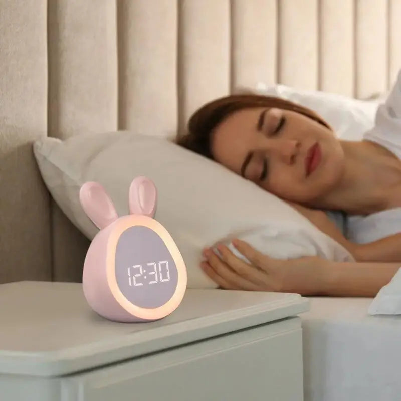 Lampe de chevet Réveil Lapin pour Enfant - Opale