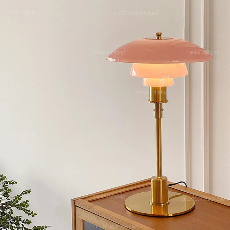 Lampe de Chevet Paquebot en Verre Scandinave
