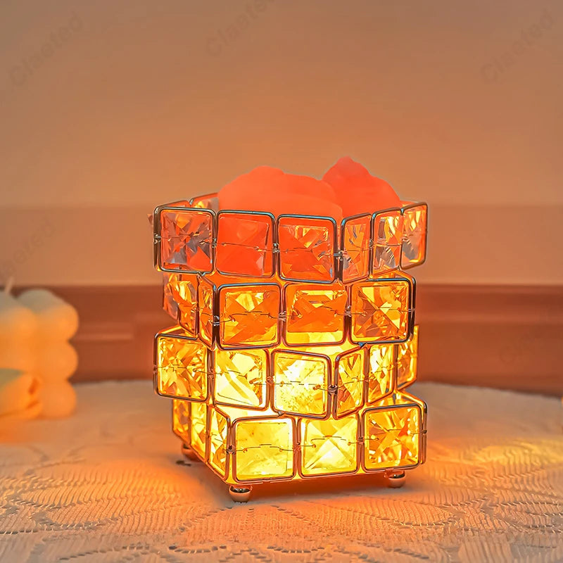 Véritable Lampe de Sel de l'Himalaya Zen - Opale