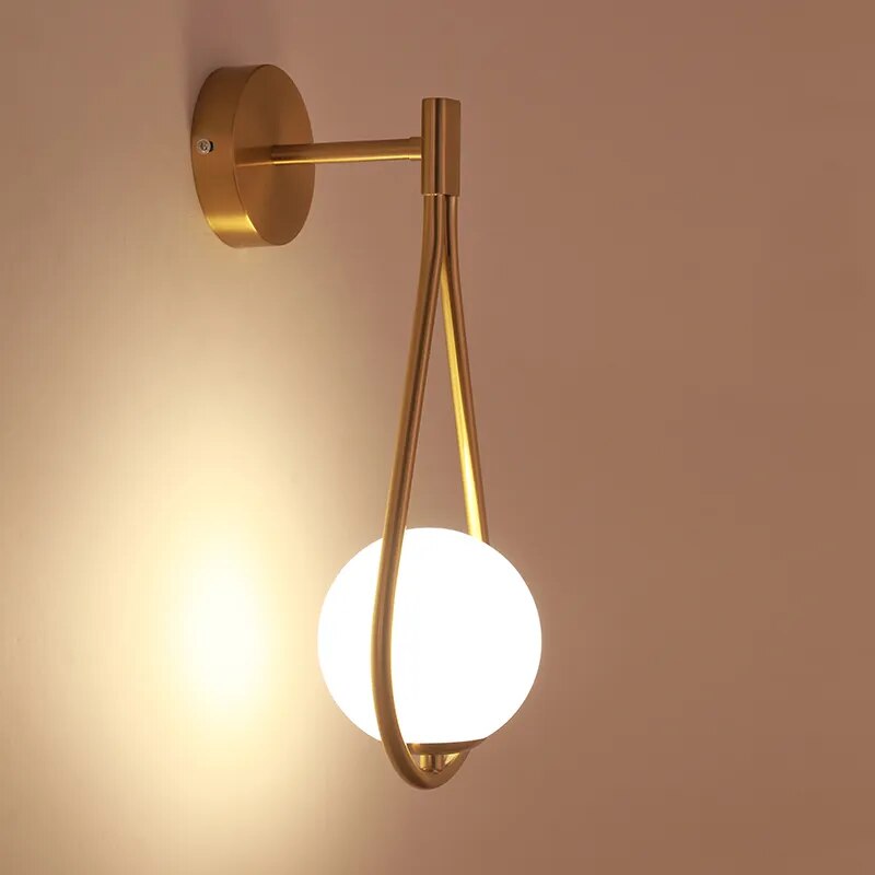 Lampe de chevet Suspendue Goutte d'eau - Opale