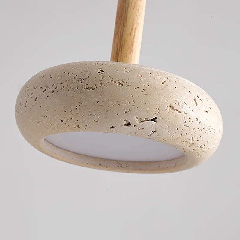 Lampe de chevet LED Suspendue en Pierre Design - Opale