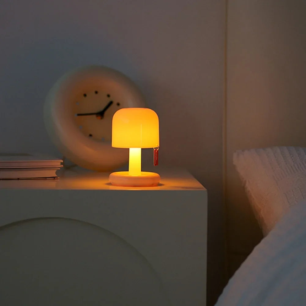 Petite Lampe de chevet Sans fil Champignon - Opale