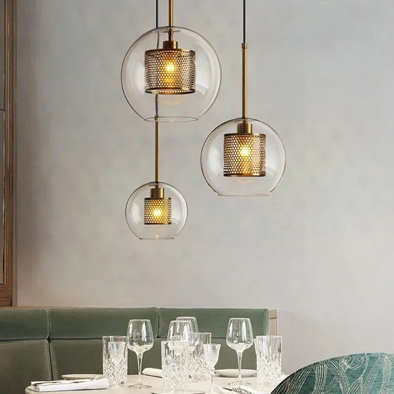 Lampe de chevet Suspendue Industrielle - Opale