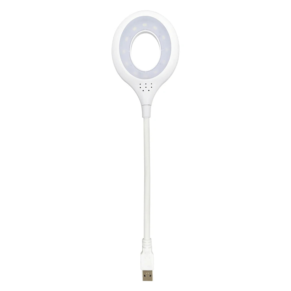 Lampe de Bureau USB Flexible Halo Lumineux - Opale