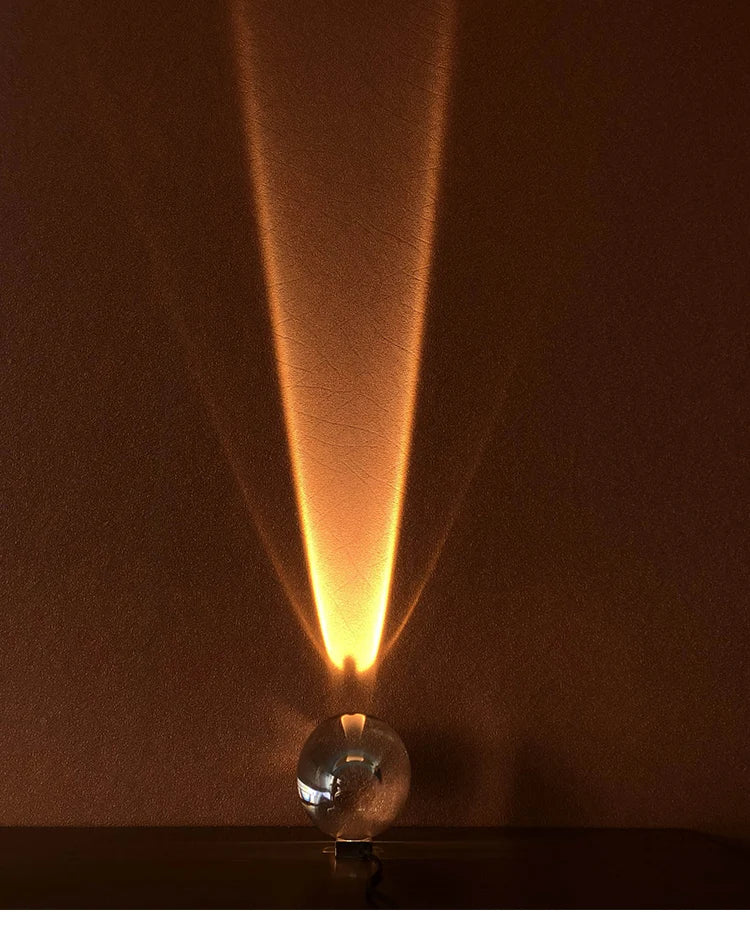 Lampe de chevet Design Italien Projection de Lumière - Opale